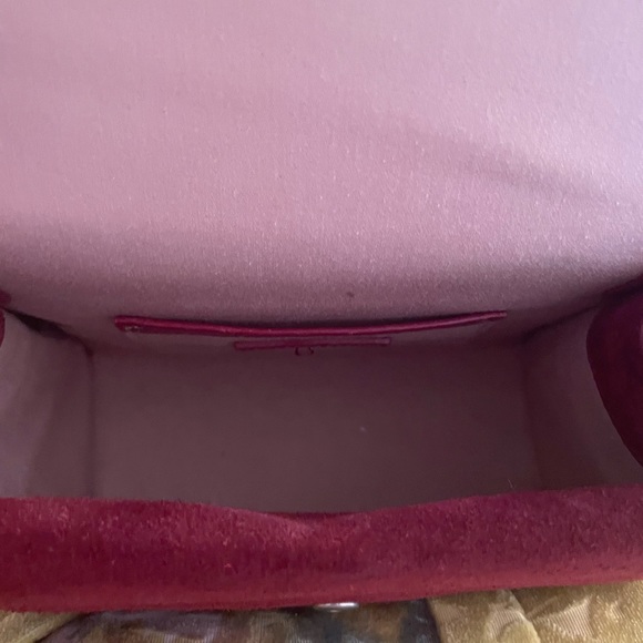 Elizabeth And James Eloise Field Bag Plum Tassle Leather Suede - Picture 6 of 16